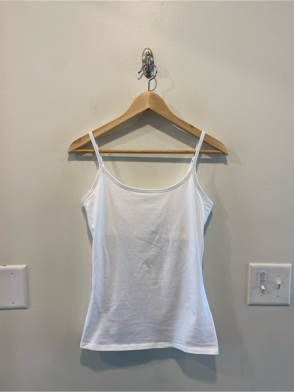 Pact womens organic shelf bra tank top size small spaghetti straps adjustable